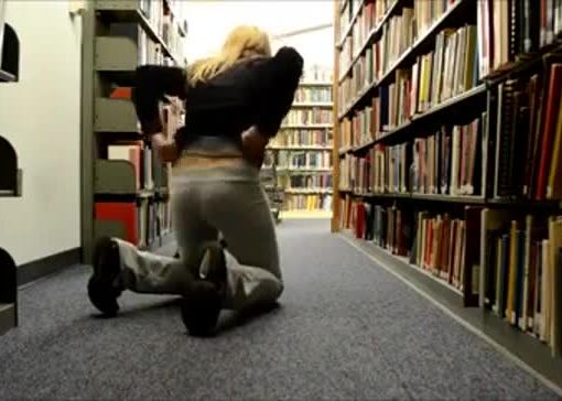Scandal real teen couple fuck in library - more video on - www.69sexlive.com